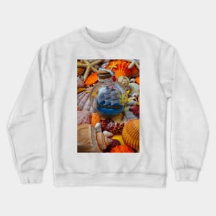 Ship In A Bottle With Sea Treasures Crewneck Sweatshirt